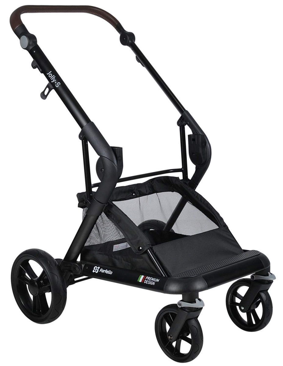 Коляска модульная 2 в 1 Farfello Jolly-S (J-77 чёрная)