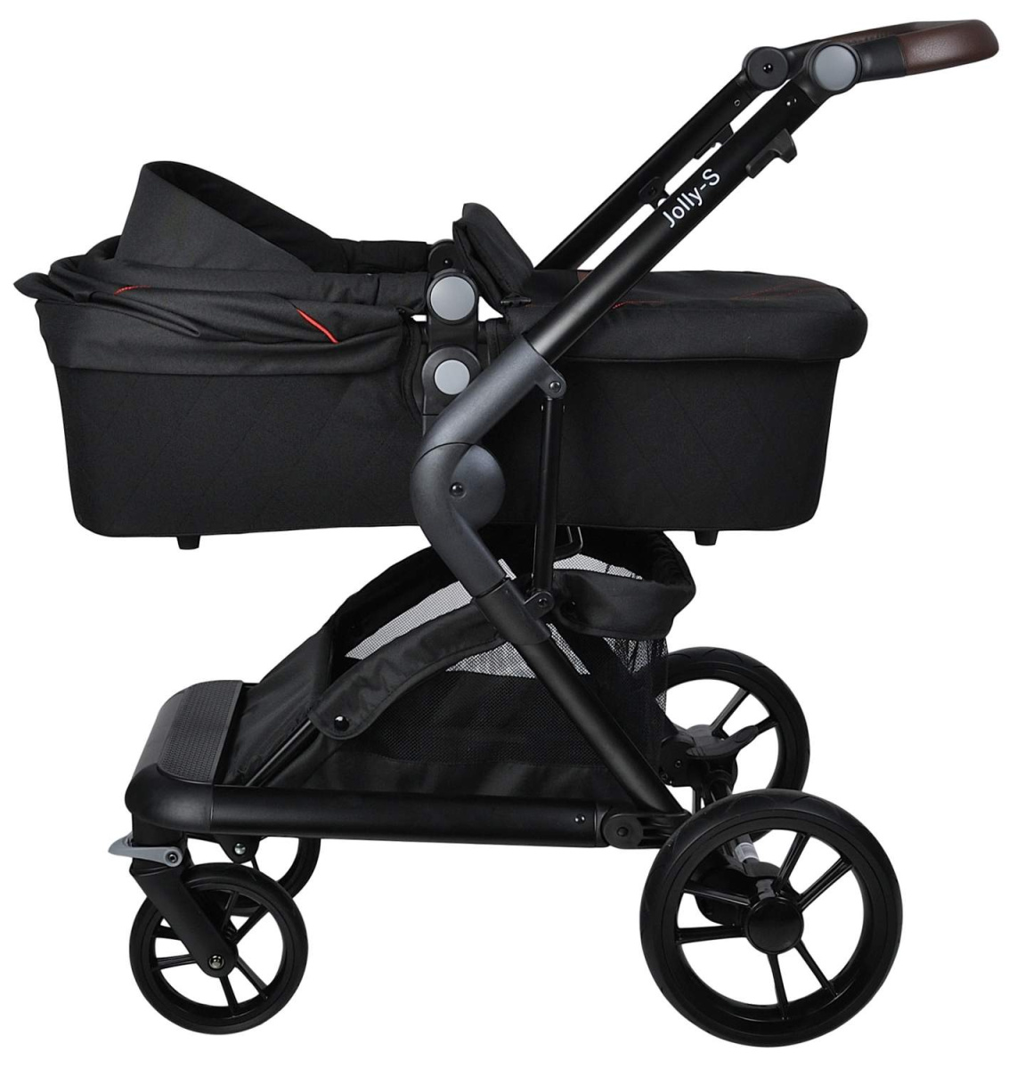 Коляска модульная 2 в 1 Farfello Jolly-S (J-77 чёрная)