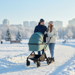 Коляска 3 в 1 Indigo SOLAR зеленый