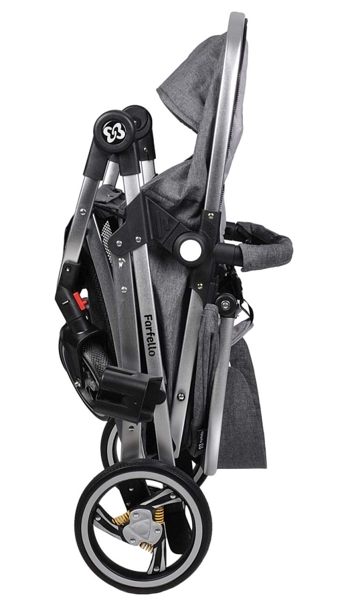 Коляска трансформер Farfello Pristina (Серый PS-11)