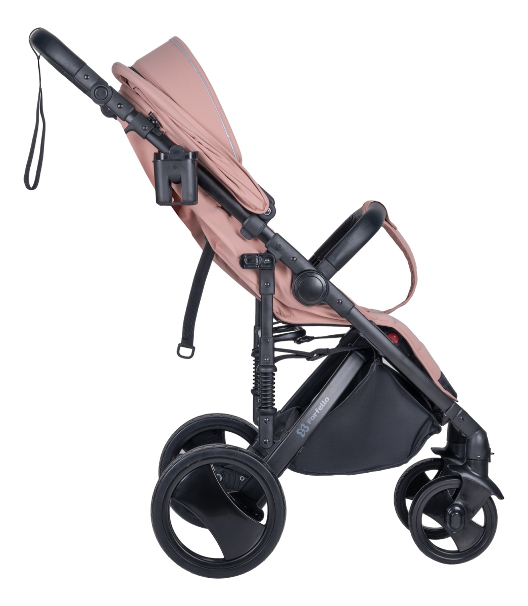 Коляска детская прогулочная Farfello Bino Angel Plus (Powdery/Пудровый)