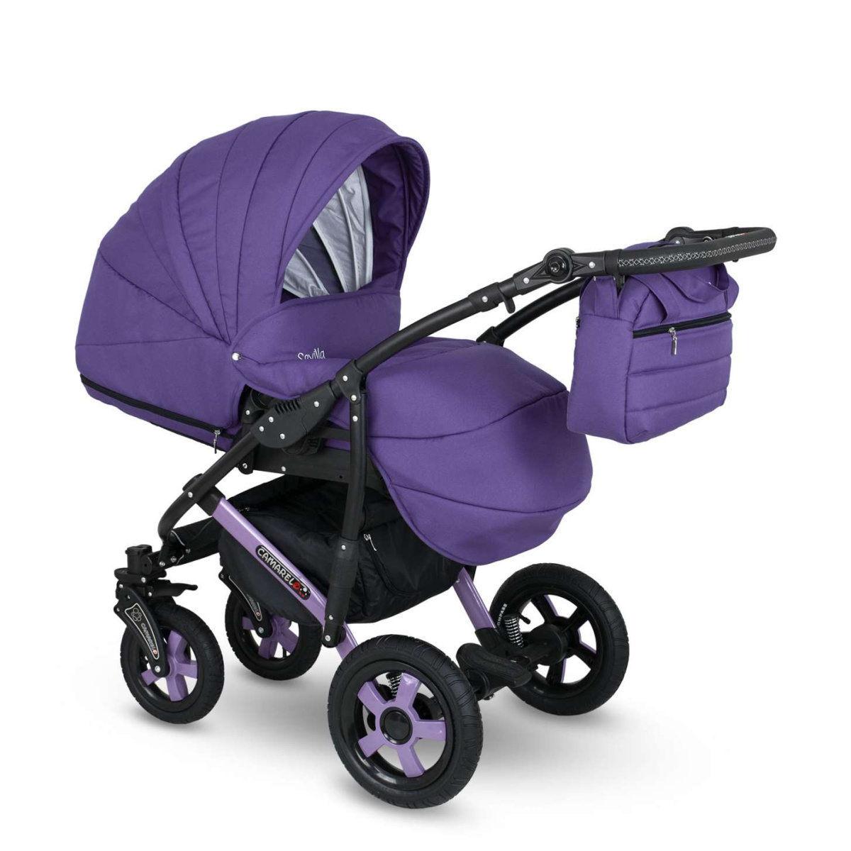 Коляска Camarelo Sevilla WXSE 3 в 1 сиреневый
