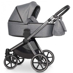Коляска 2 в 1 Riko Qubus 01 серый