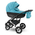 Коляска Camarelo Sevilla WXSE 3 в 1 бирюзовый меланж