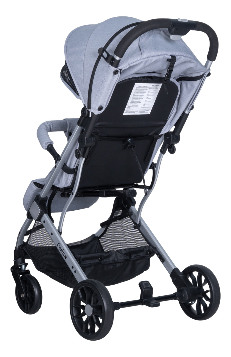 Коляска детская прогулочная Farfello COSTA Linda Silver (Grey/ серый L-1)