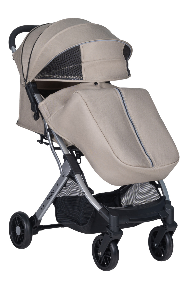 Коляска детская прогулочная Farfello Comfy Go (New Beige/ Бежевый (серебро)CG-33)