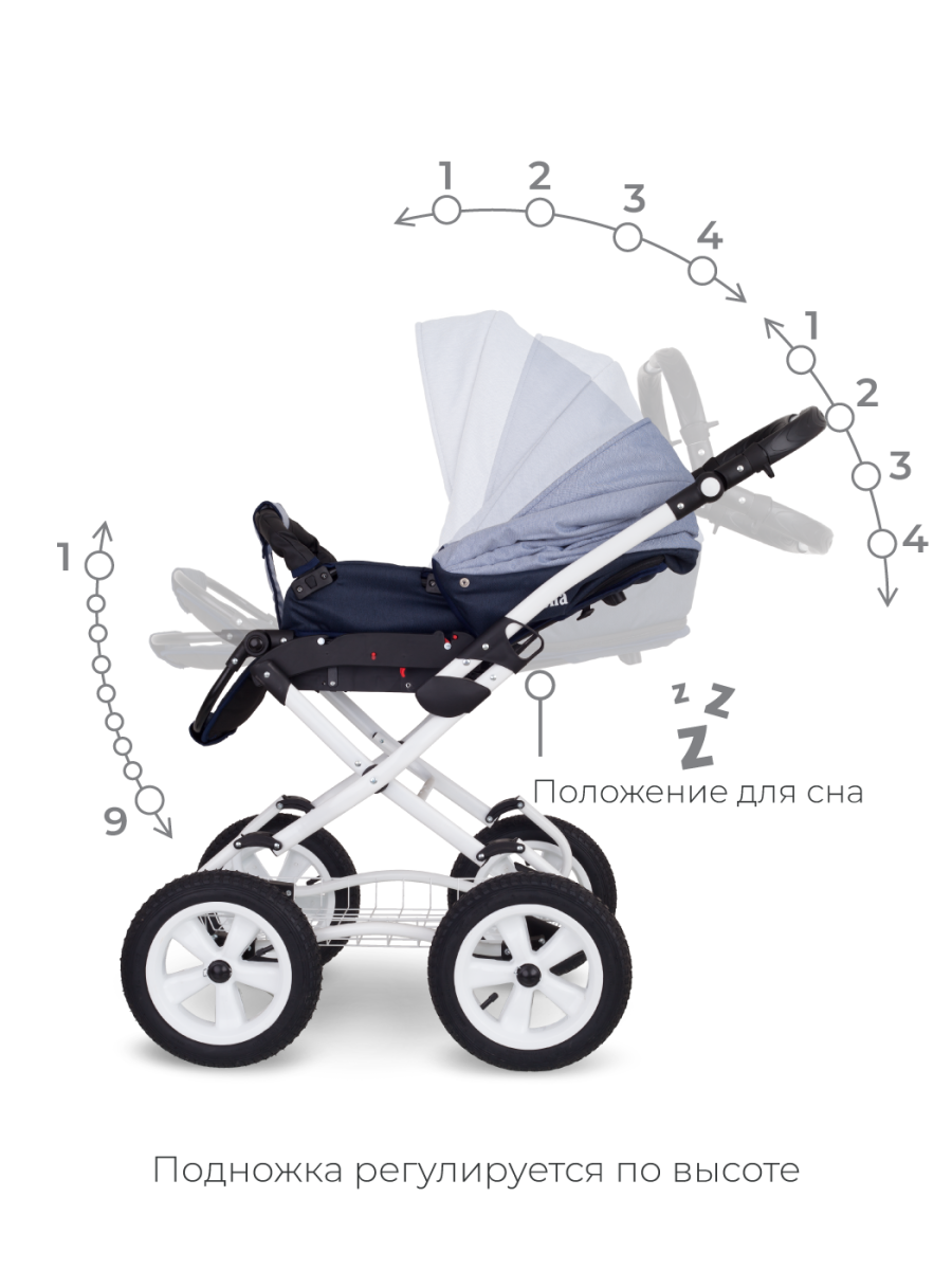 Коляска 2 в 1 Rant Siena Classic 01 темно-серый