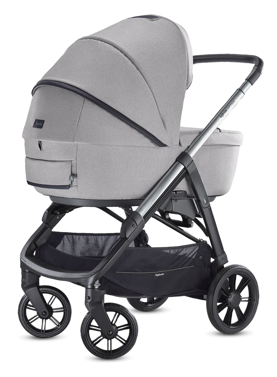 Коляска 3 в 1 Inglesina Aptica с подставкой под люльку Stand Up, Silk Grey