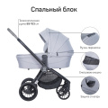 Коляска модульная 2в1 Farfello Baby shell BBS (BBS-19 Light grey/Светло серый/черная рама)