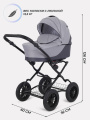 Коляска 2 в 1 Rant Siena Classic 2024 02 темно-серый - светло-серый