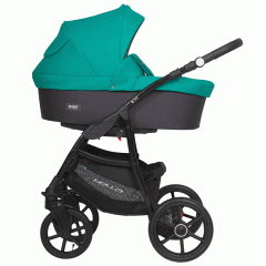 Коляска 3 в 1 Riko Basic Bella 03 серый-малахит