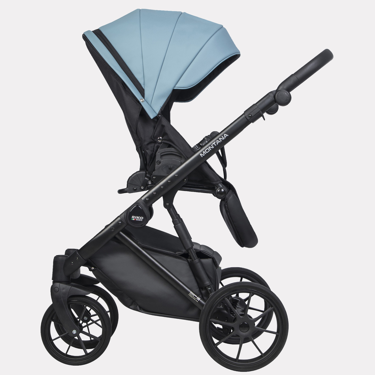 Коляска 3 в 1 Riko Basic Montana Ecco 16 BLUE