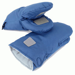 Рукавички на коляску Топотушки Нильс (с липучками) синий