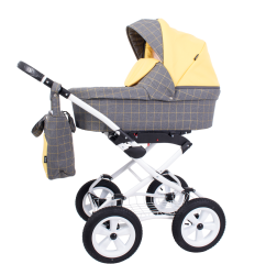 Коляска 2 в 1 Rant Nova Classic 05 серый-желтый