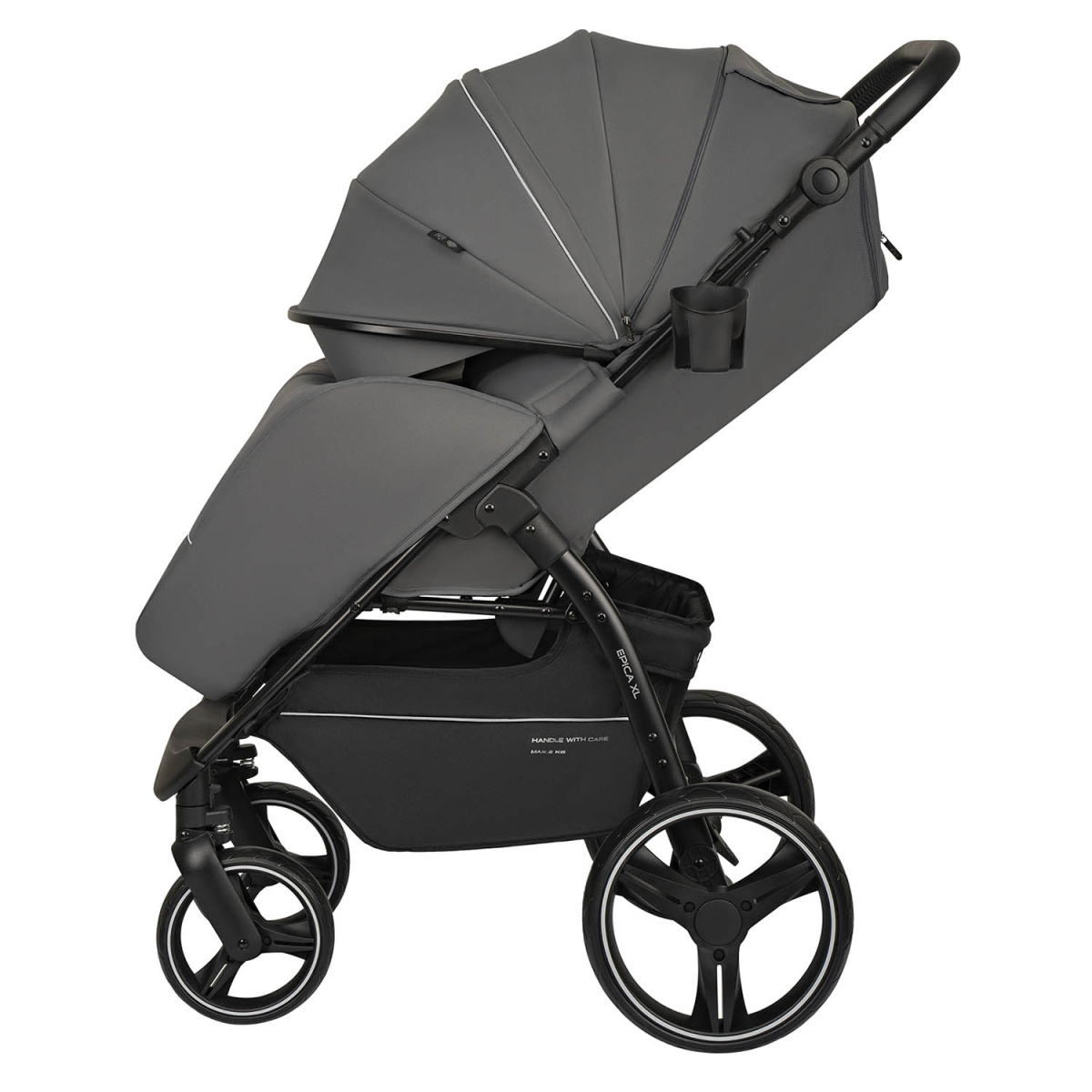 Коляска прогулочная Indigo EPICA XL темно-серый