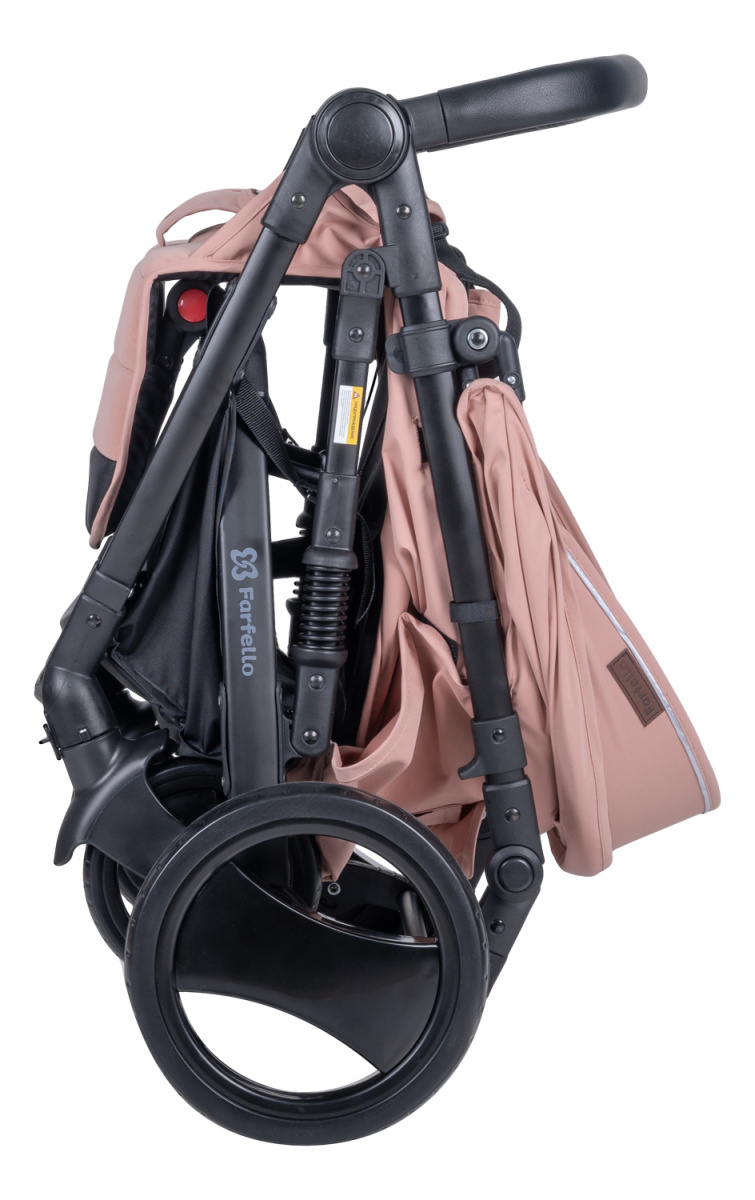 Коляска детская прогулочная Farfello Bino Angel Plus (Powdery/Пудровый)