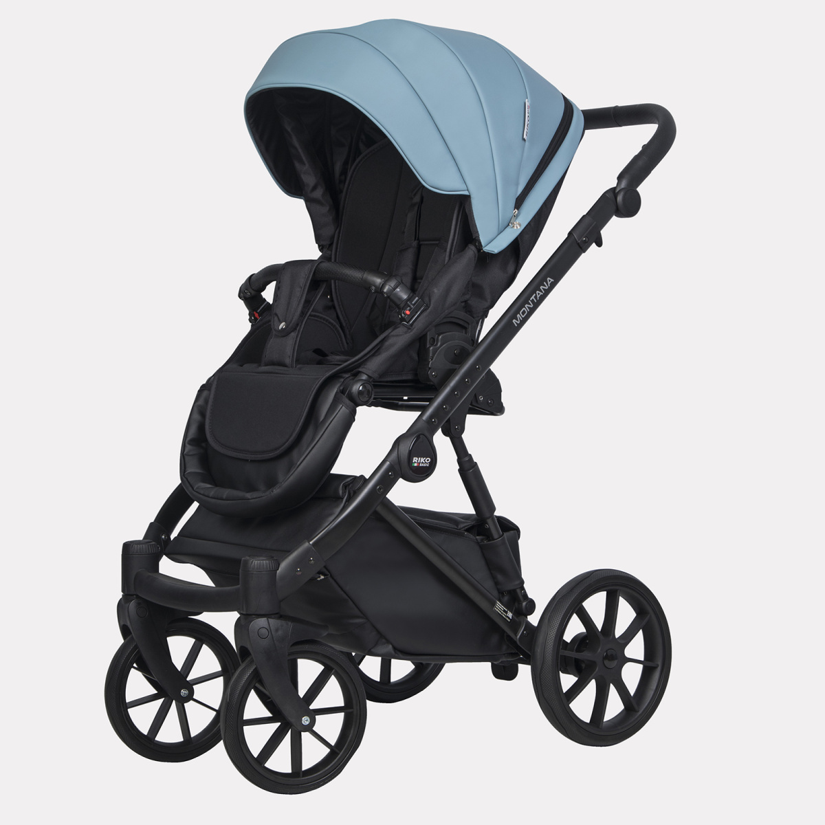 Коляска 3 в 1 Riko Basic Montana Ecco 16 BLUE