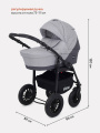 Коляска 2 в 1 Rant Siena 04 графит-серый