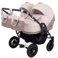 Коляска для двойни 2 в 1 Rant Siena Duo 02 коричневый-бежевы
