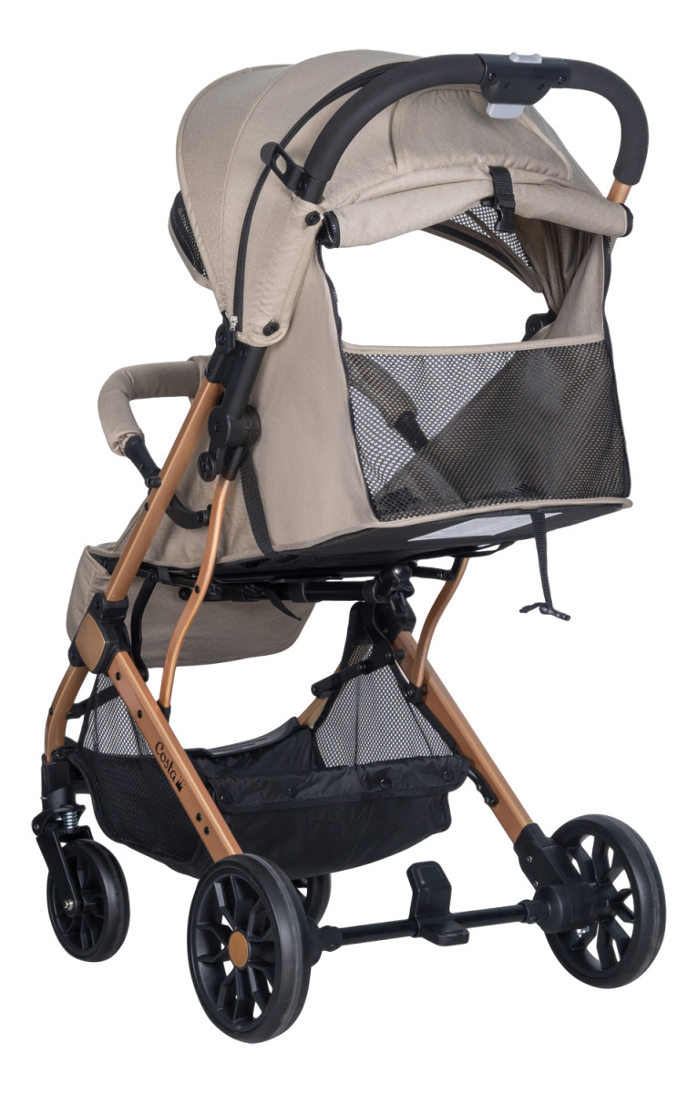 Коляска детская прогулочная Farfello COSTA Linda Gold (beige/ бежевый L-4)