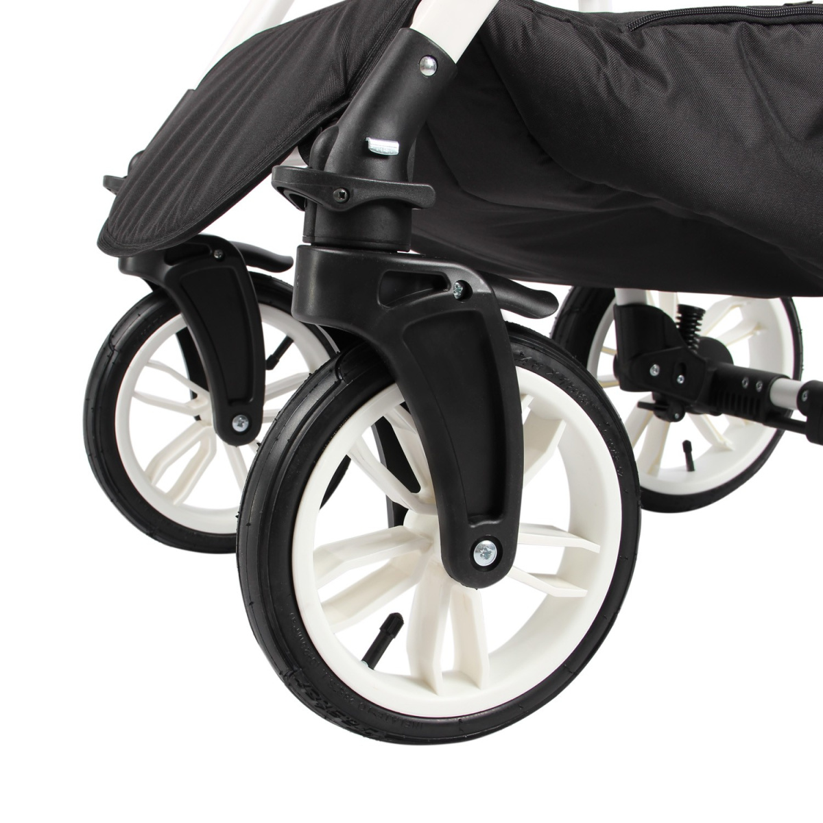 Коляска 2 в 1 Indigo Special, Is 01 (Белая кожа)