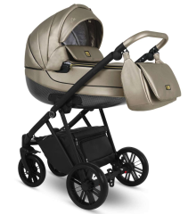 Коляска Camarelo Zeo 2 в 1 экокожа шампань