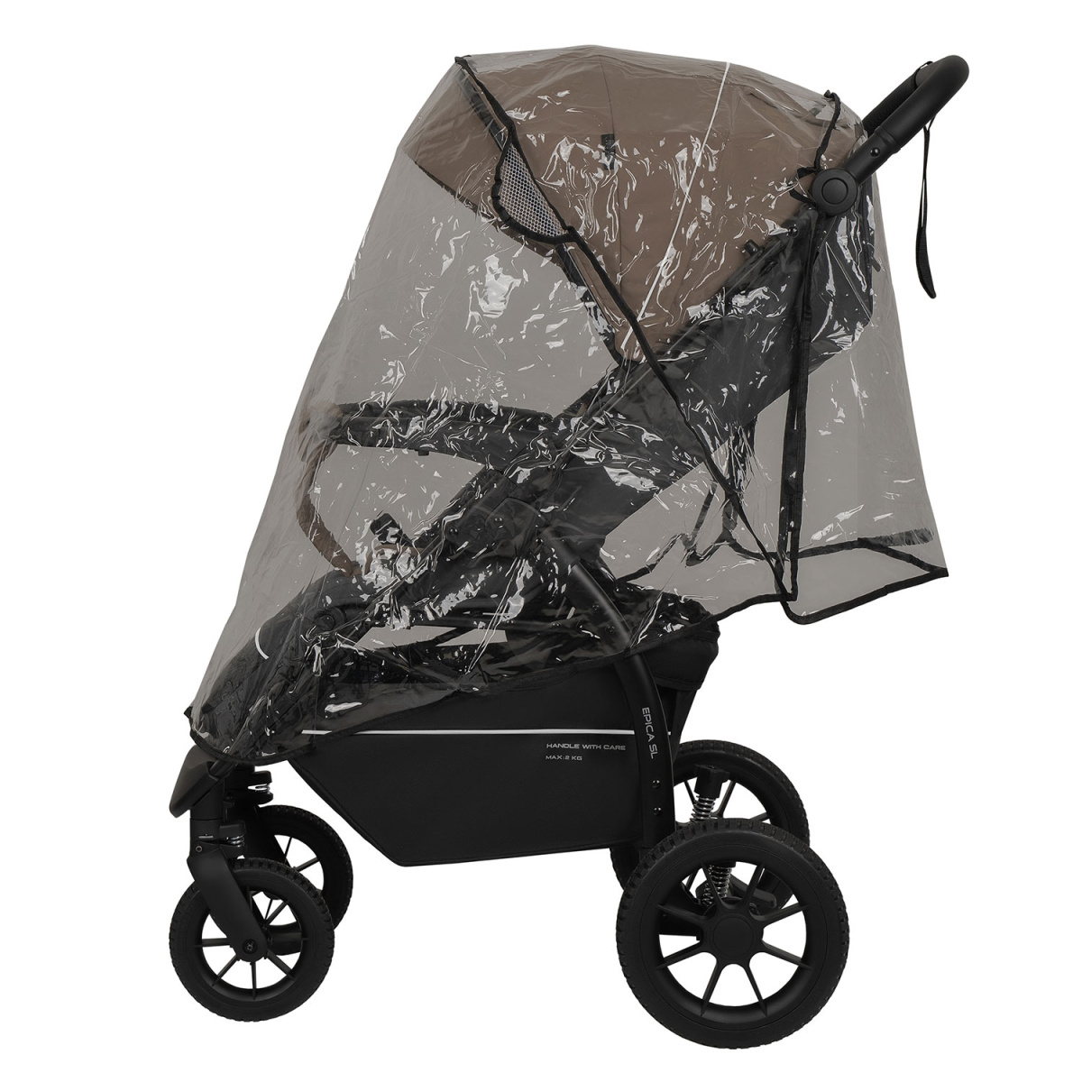 Коляска прогулочная Indigo EPICA SL, тем.бежевый-серый