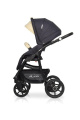 Коляска 3 в 1 Riko Basic Alfa Ecco 05 черно-бежевый
