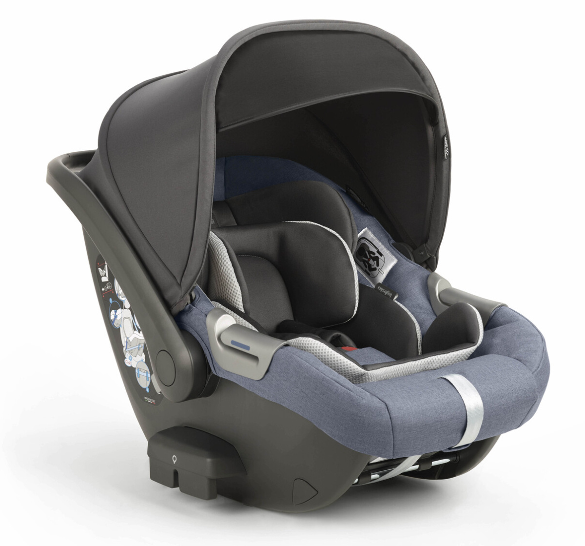 Коляска 3 в 1 Inglesina Aptica с подставкой под люльку Stand Up, Alaska Blue