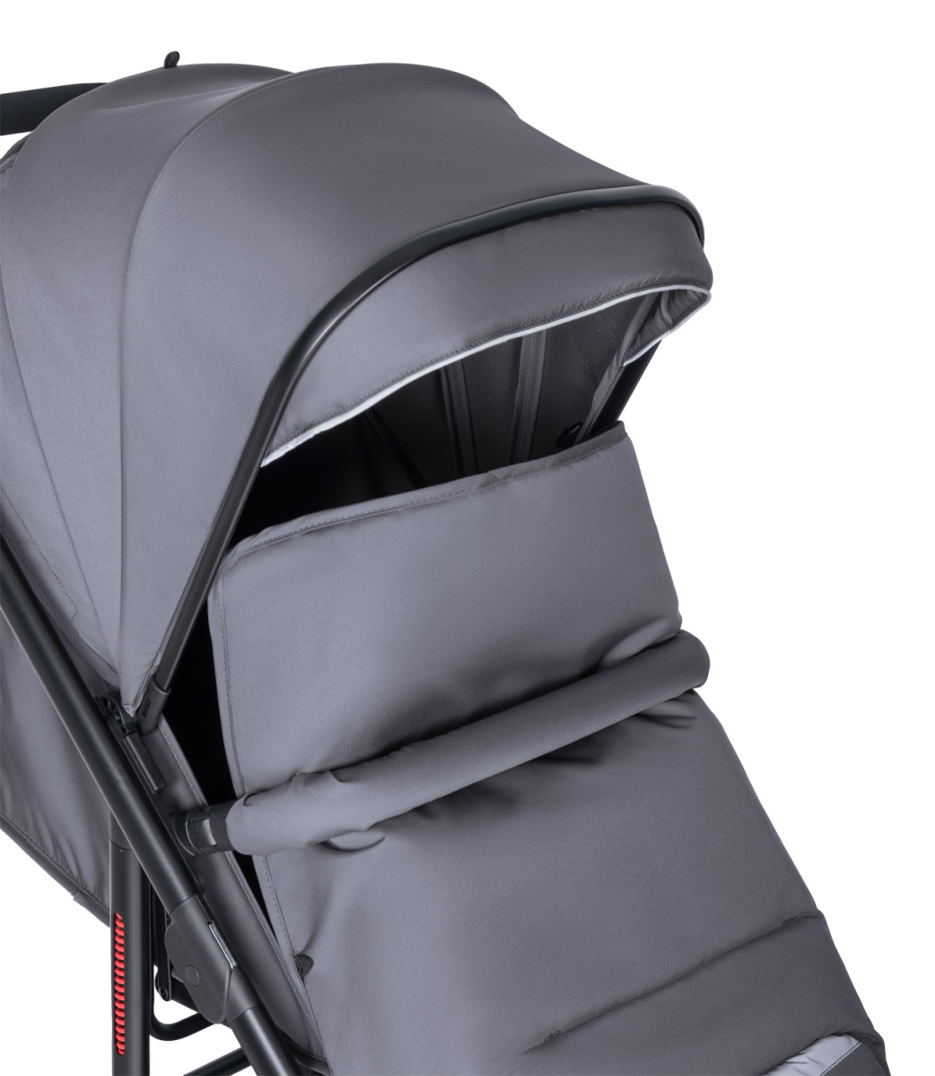 Коляска детская прогулочная Farfello Bonnie black (Smoke Grey/Дымчато-серый)