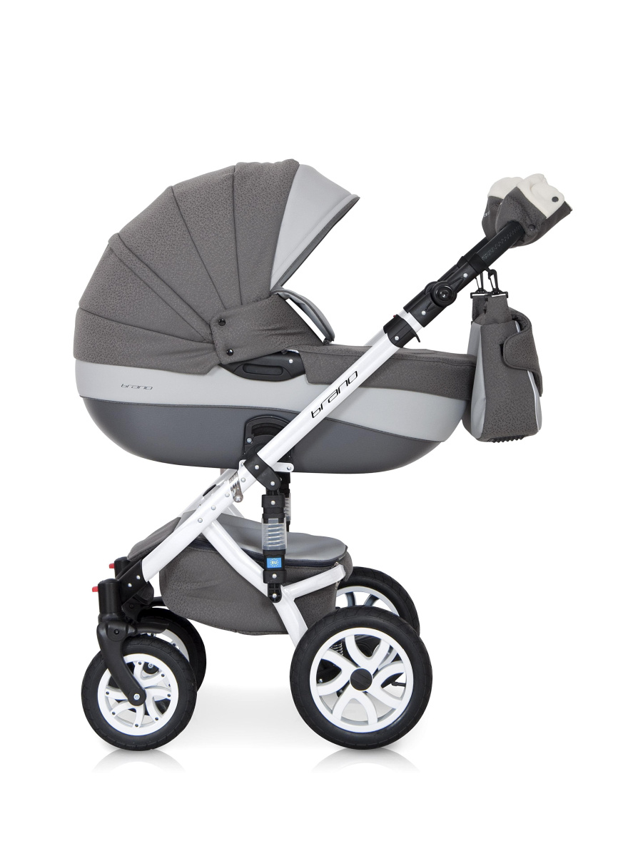 Коляска 3 в 1 Riko Bruno Ecco 17 серый