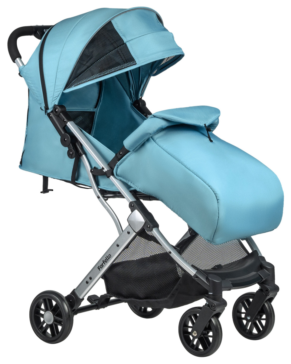 Коляска детская прогулочная Farfello Comfy Go (Smoke mint (серебро))