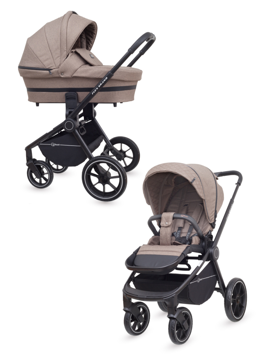 Коляска 3 в 1 Rant Flex Grand Cacao Brown бежевый