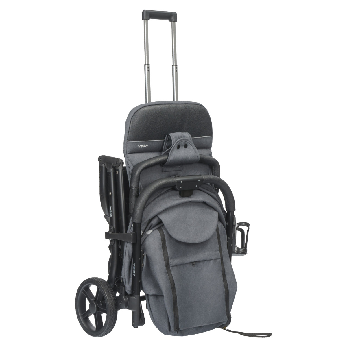 Коляска прогулочная Indigo MEGA темно-серый