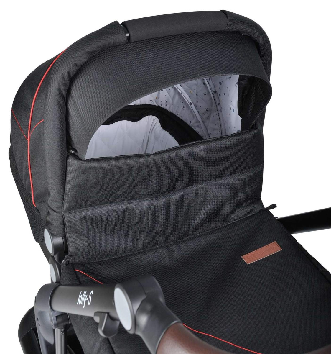 Коляска модульная 2 в 1 Farfello Jolly-S (J-77 чёрная)