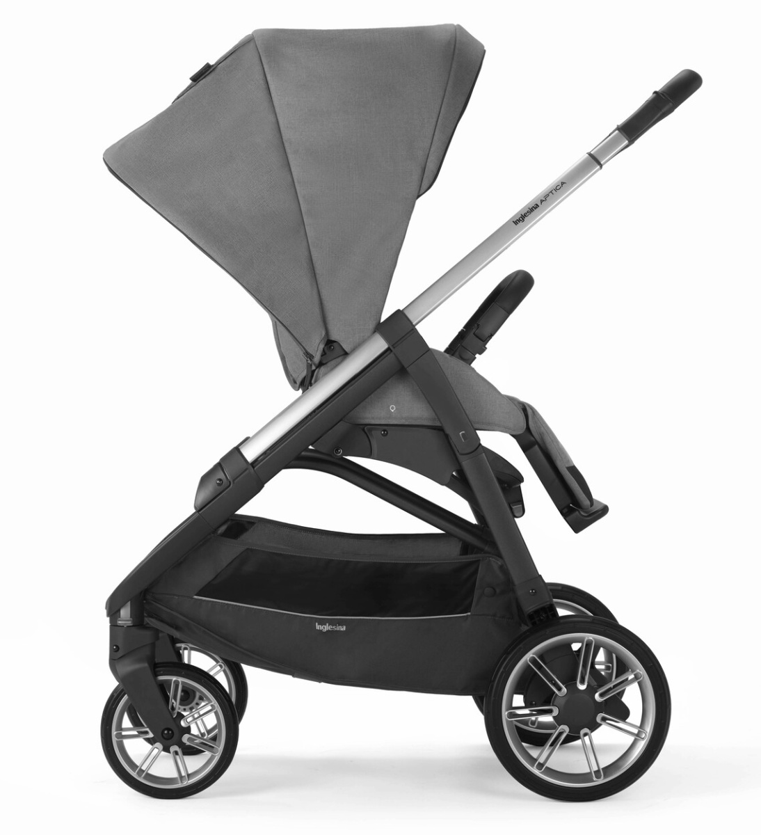 Коляска 3 в 1 Inglesina Aptica с подставкой под люльку Stand Up, Kensington Grey