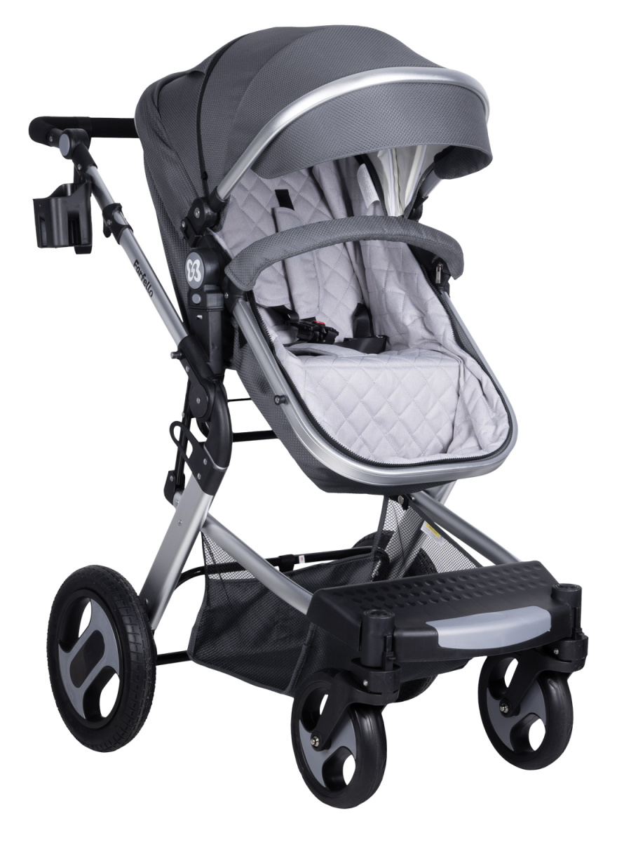 Коляска трансформер Farfello Diamond All-season (Электрический Серый)