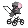 Коляска 2 в 1 Riko Basic Mario Classic 02 серый-розовый