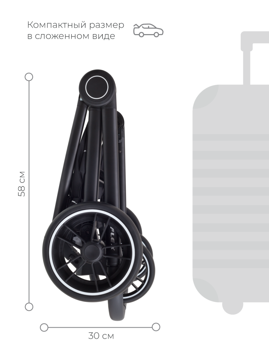 Коляска 3 в 1 Rant Flex Trends Blue jeans синий