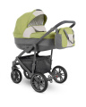 Коляска 2 в 1 Camarelo Veo, Салатовый джинс / Серая эко-кожа