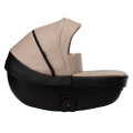 Коляска 2 в 1 Indigo Tour Eco, Te 01 (Черная кожа + Бежевая кожа)