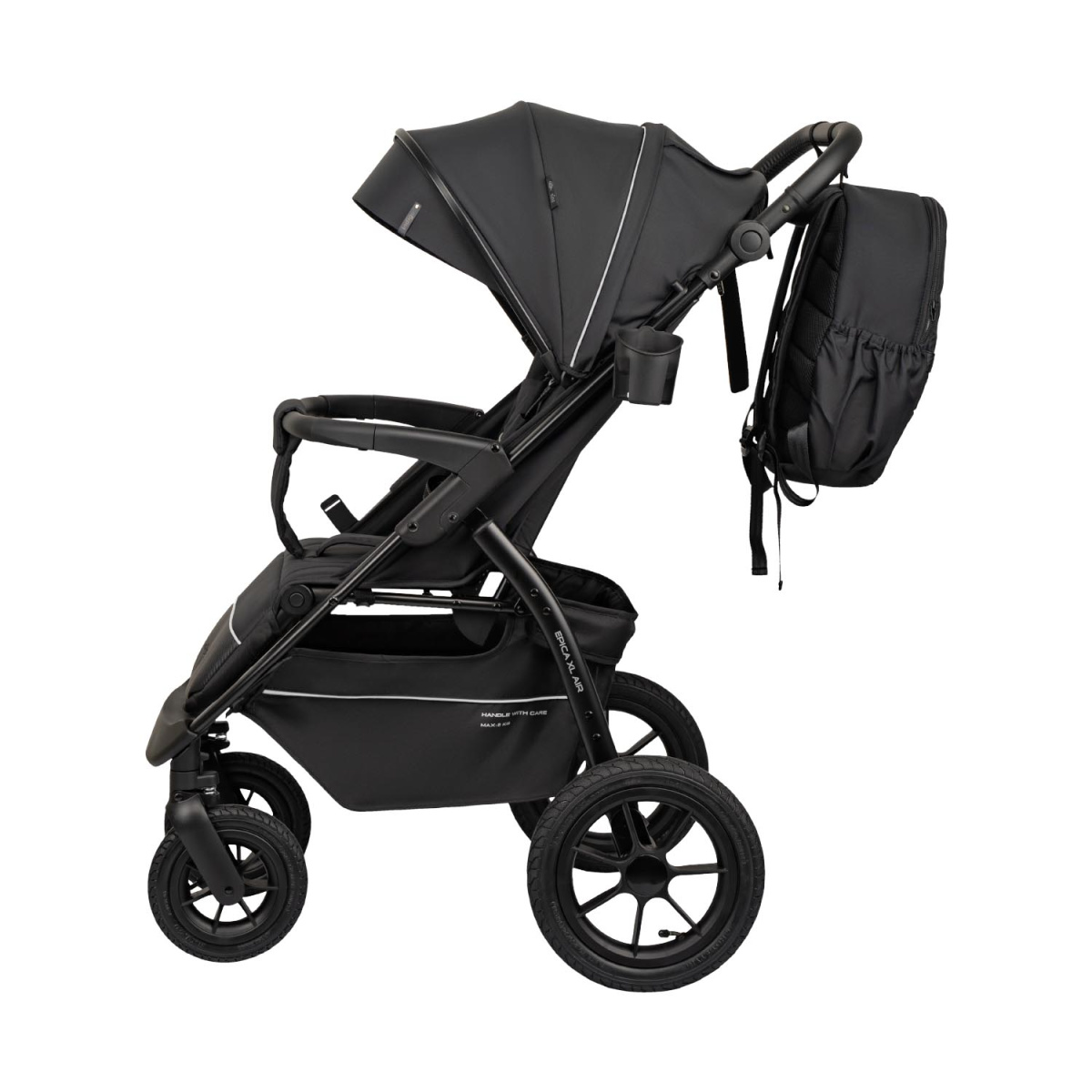 Коляска прогулочная Indigo EPICA XL AIR с сумкой черный
