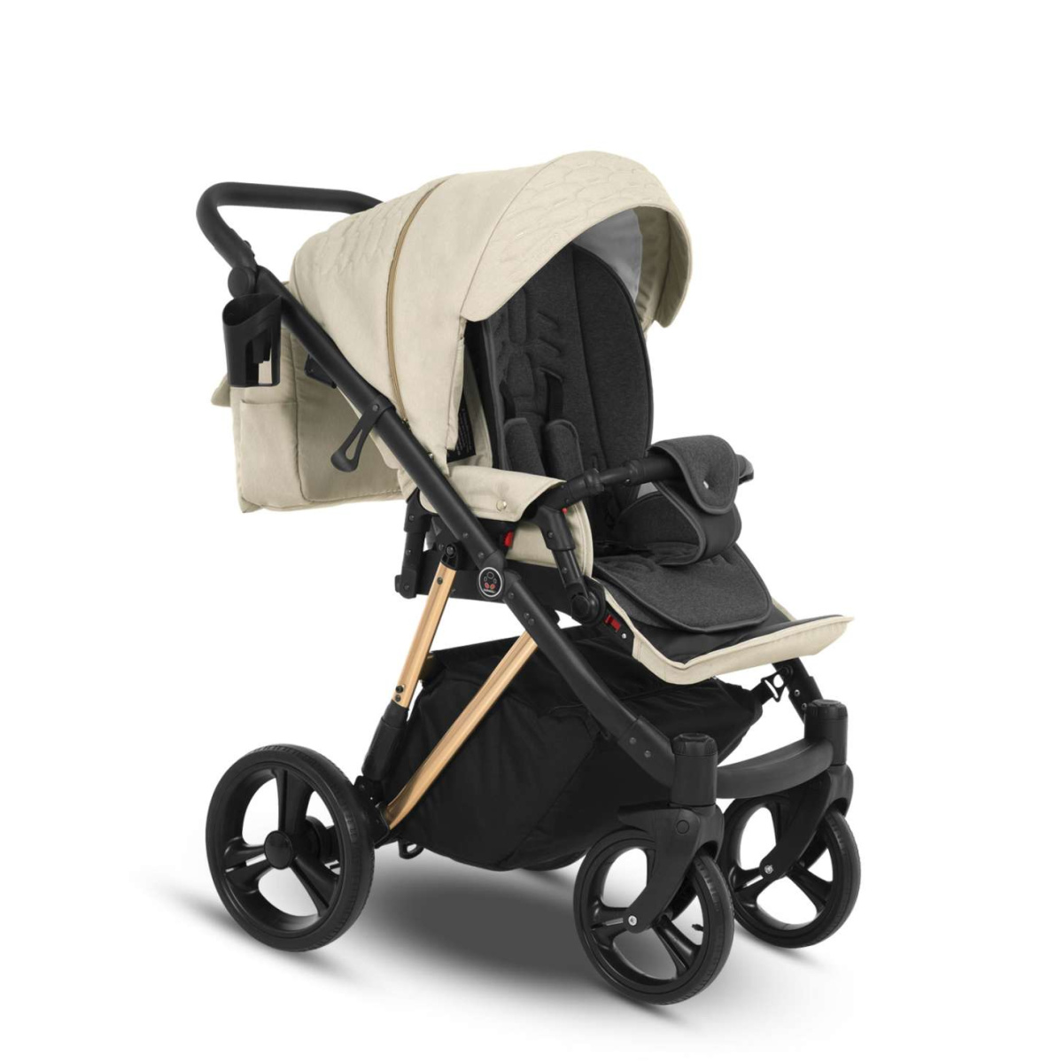 Коляска Camarelo Faro 3 в 1 светло-бежевый меланж