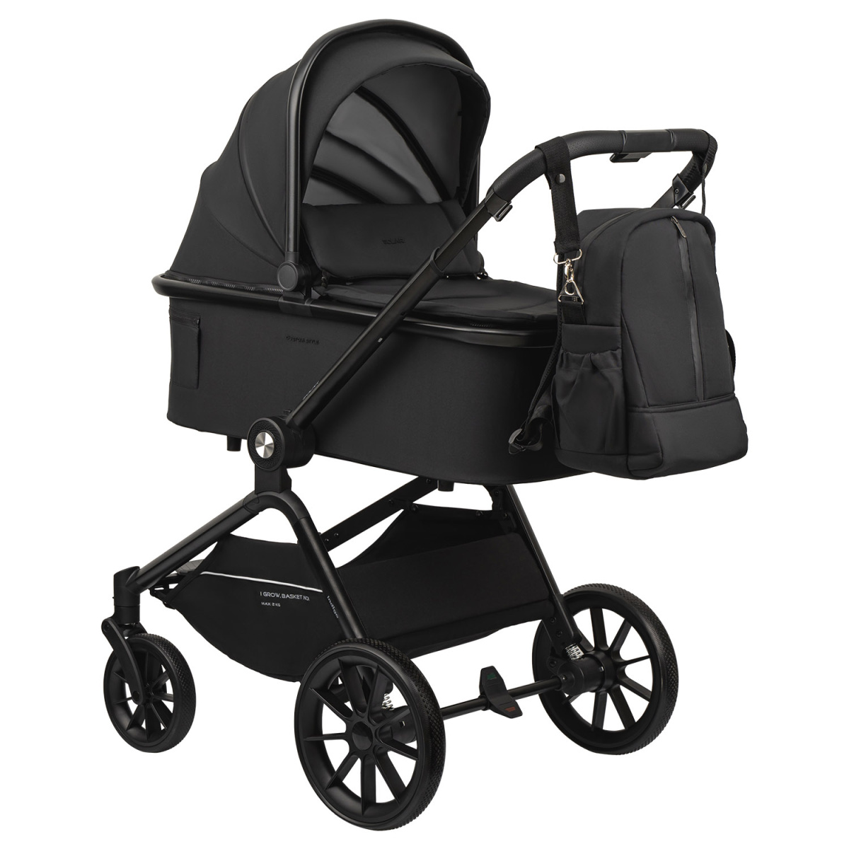 Коляска 2 в 1 Indigo SOLAR черный