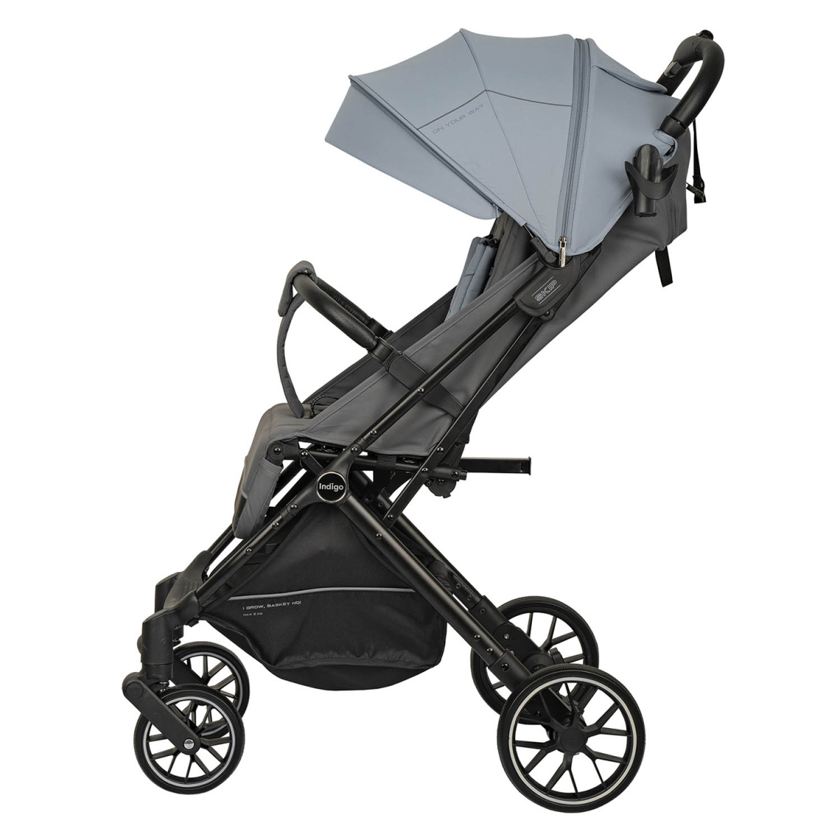 Коляска прогулочная Indigo SKIP голубой