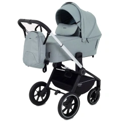 Коляска 2 в 1 Mowbaby Zoom PU silver green tea