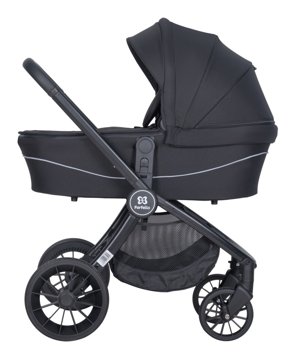 Коляска модульная 3 в 1 Farfello Baby shell BBS (BBS-17 Black/Черный)