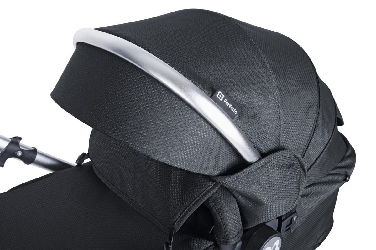 Коляска трансформер Farfello Diamond All-season (Насыщенный Черный)