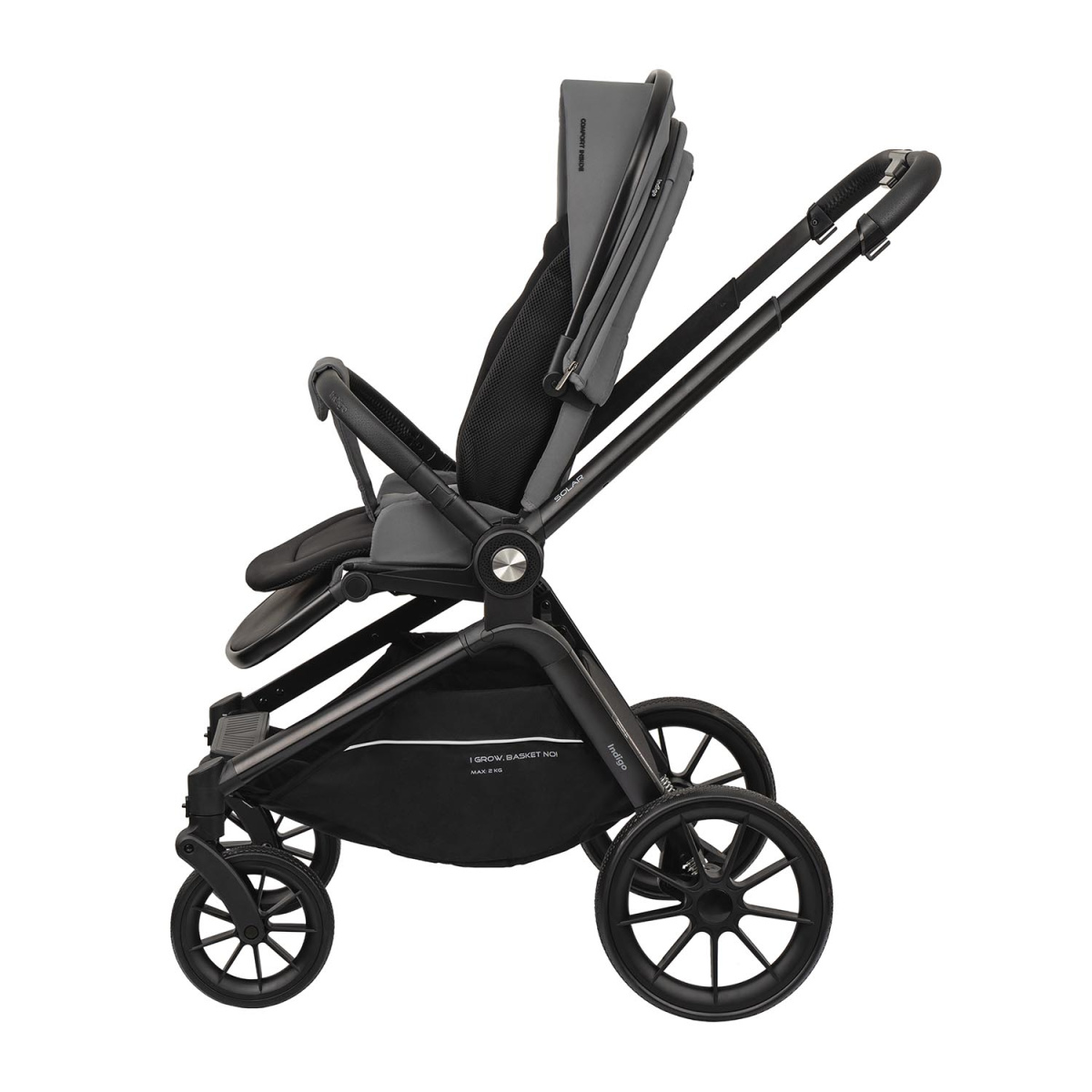 Коляска прогулочная Indigo SOLAR серый