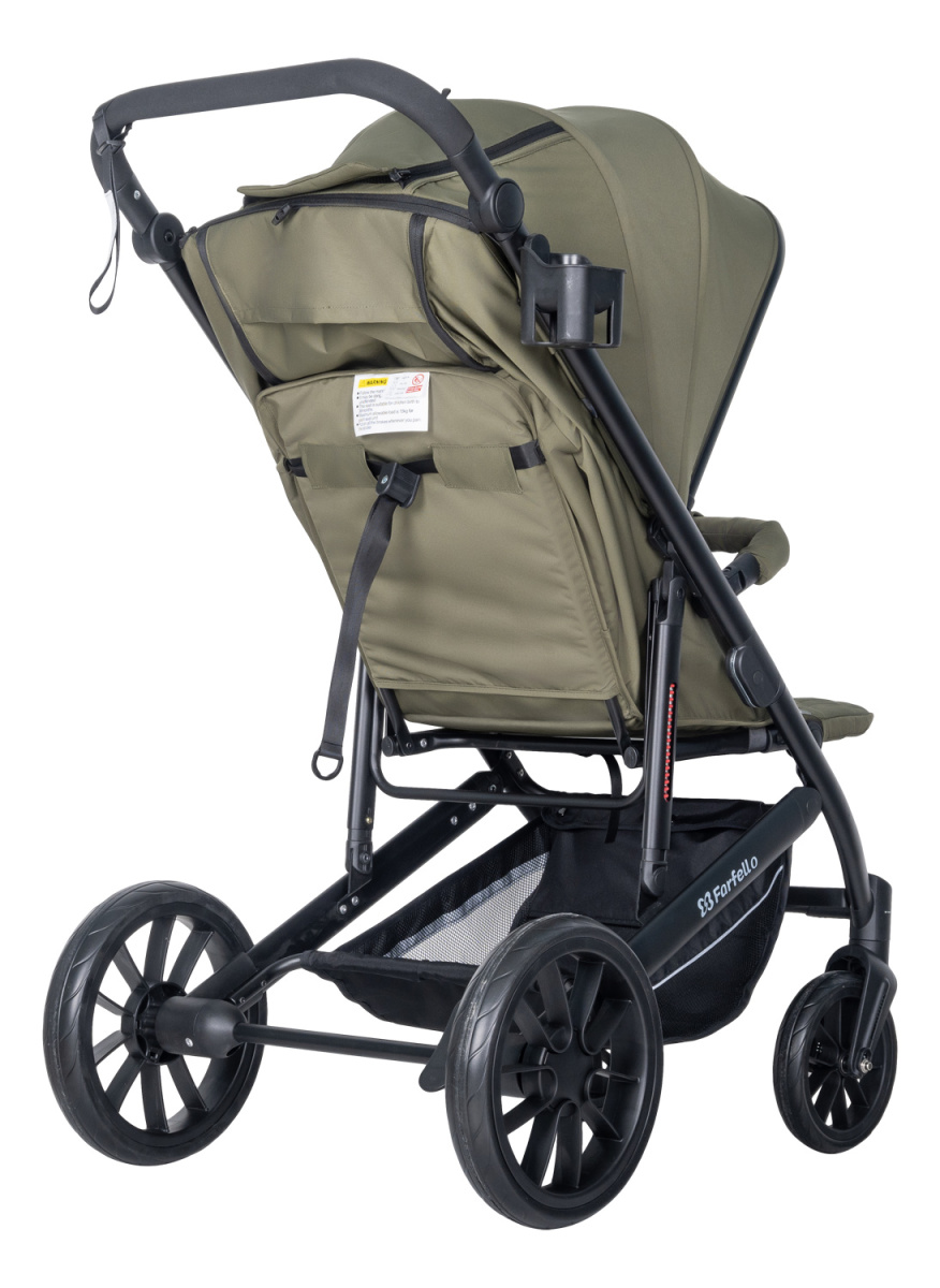 Коляска детская прогулочная Farfello Bonnie black (Fresh Green/свежая зелень)